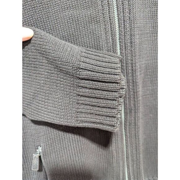 Ralph Lauren Women's Brown Front Full Zip Cotton Heavyweight Cardigan Sweater La - Picture 4 of 7